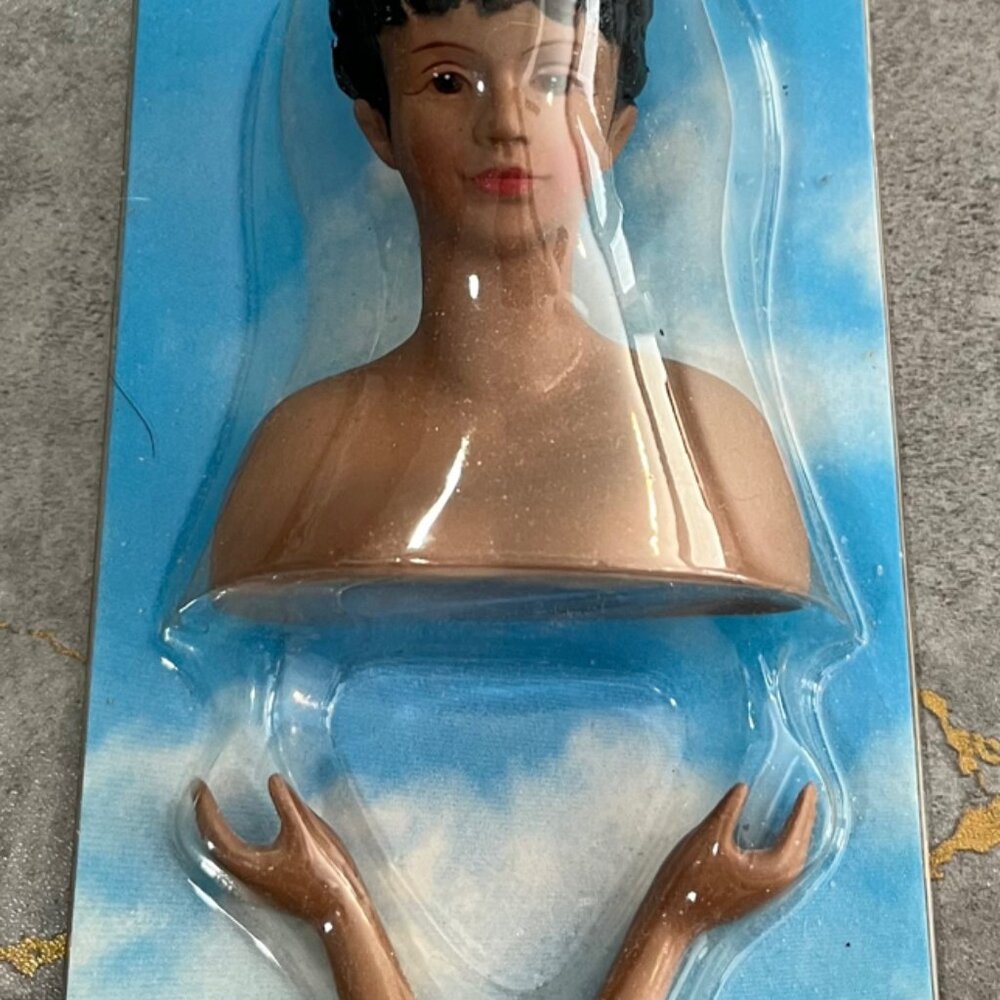 Angel Girl Head and Hands, Plastic Doll, 3.25" in Tall, 3 Pieces